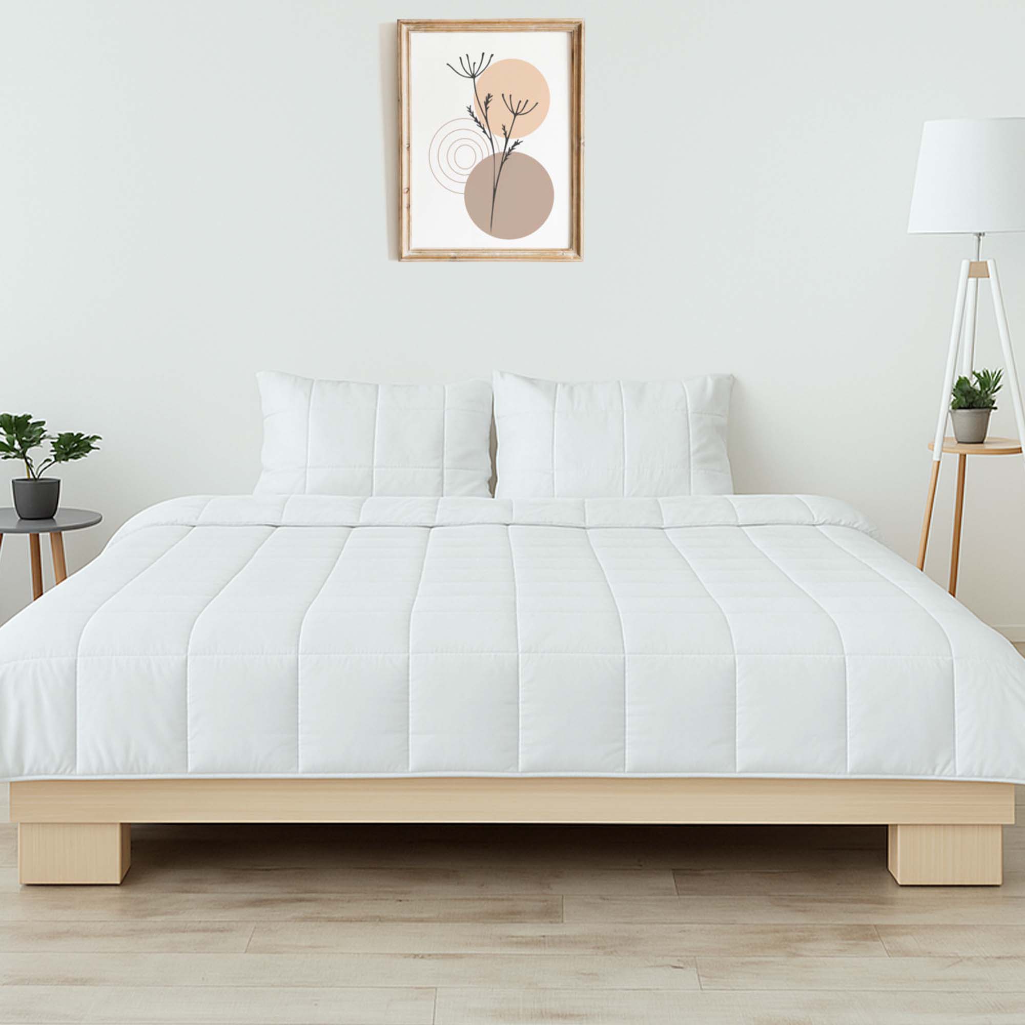 Cooling Comforter Set – Temperature-Regulating Eucalyptus Silk Comforter & Pillow Shams-1