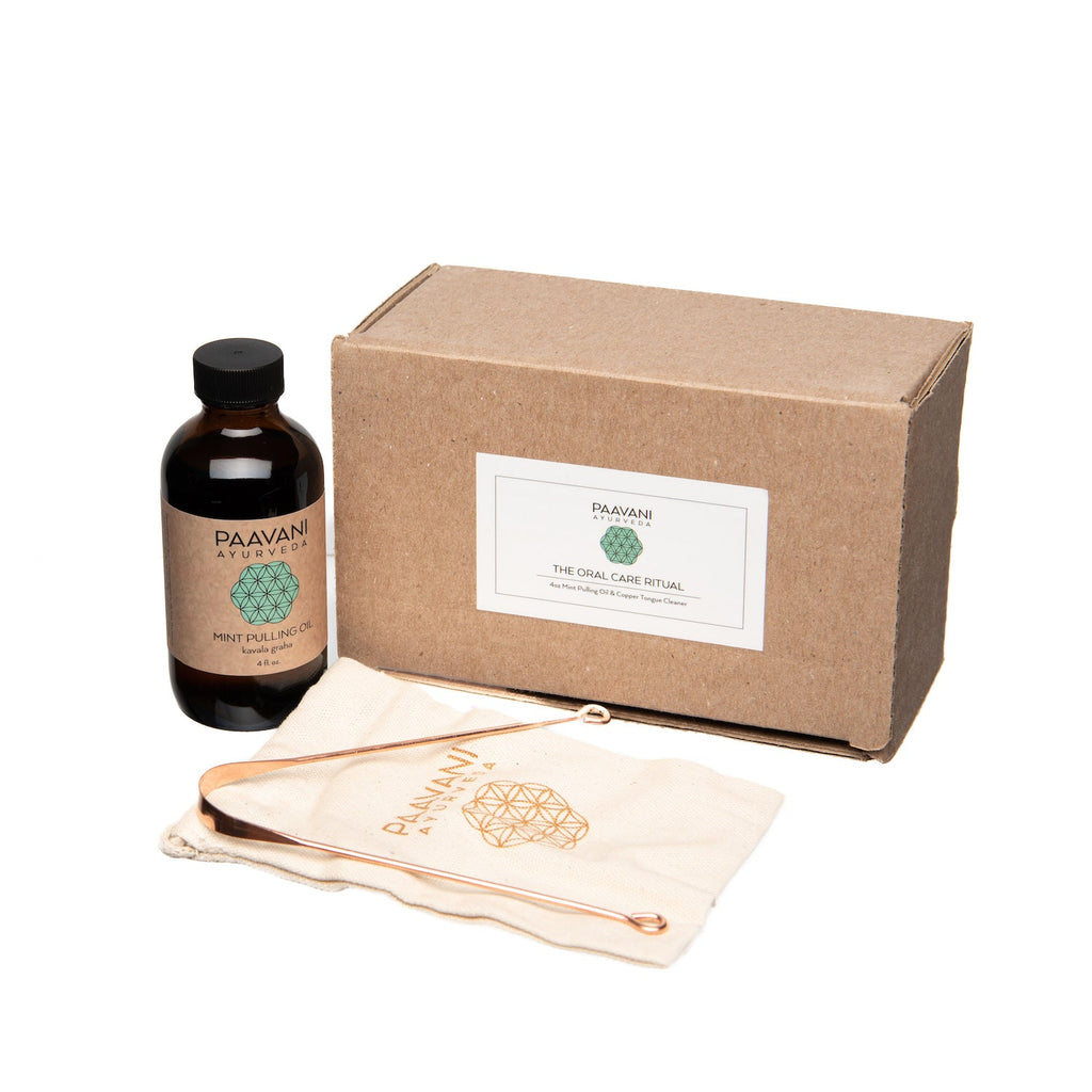 Mint Oral Care Ritual | Ayurvedic Oil Pulling & Tongue Cleaning-1