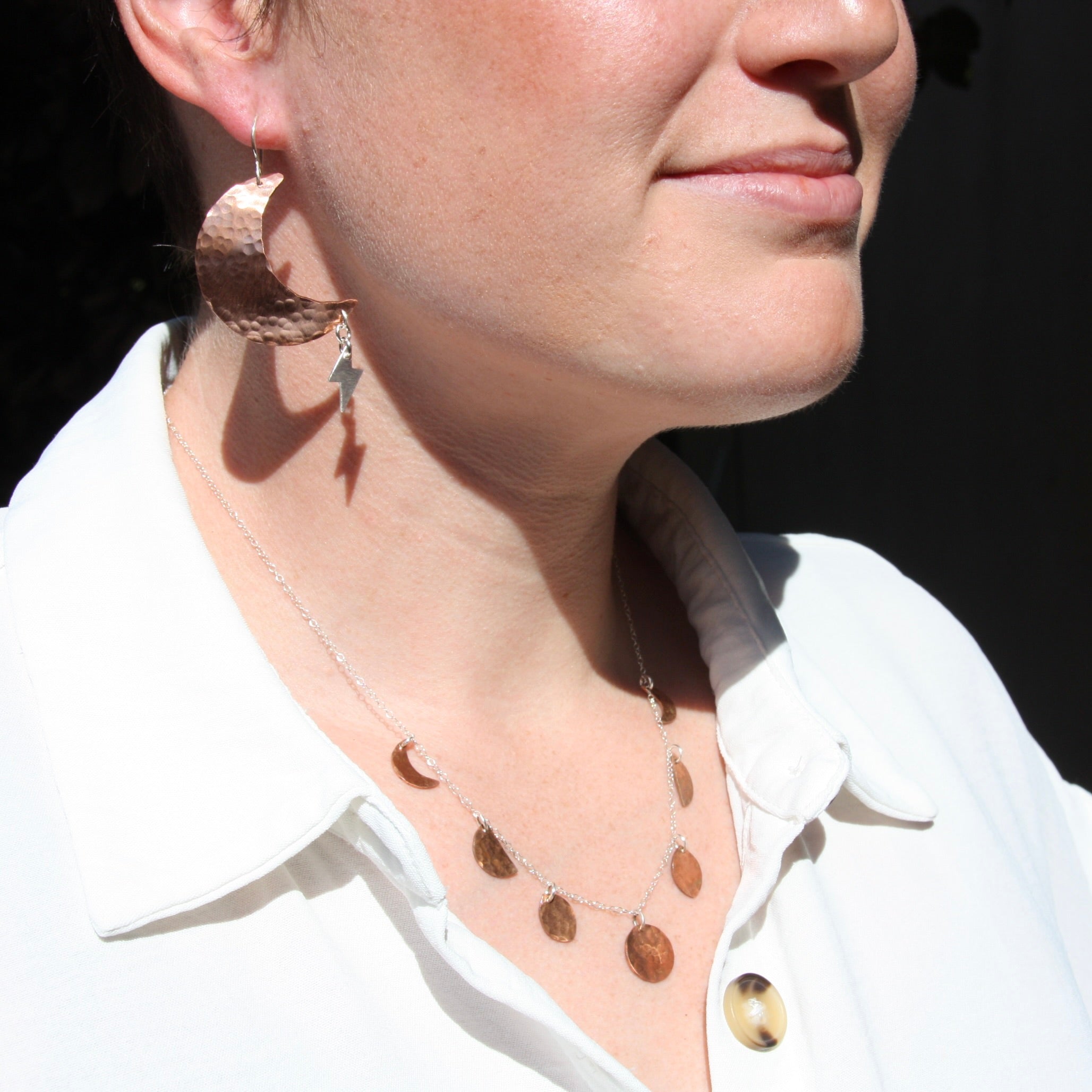 Phases of the Moon Choker Necklace-1