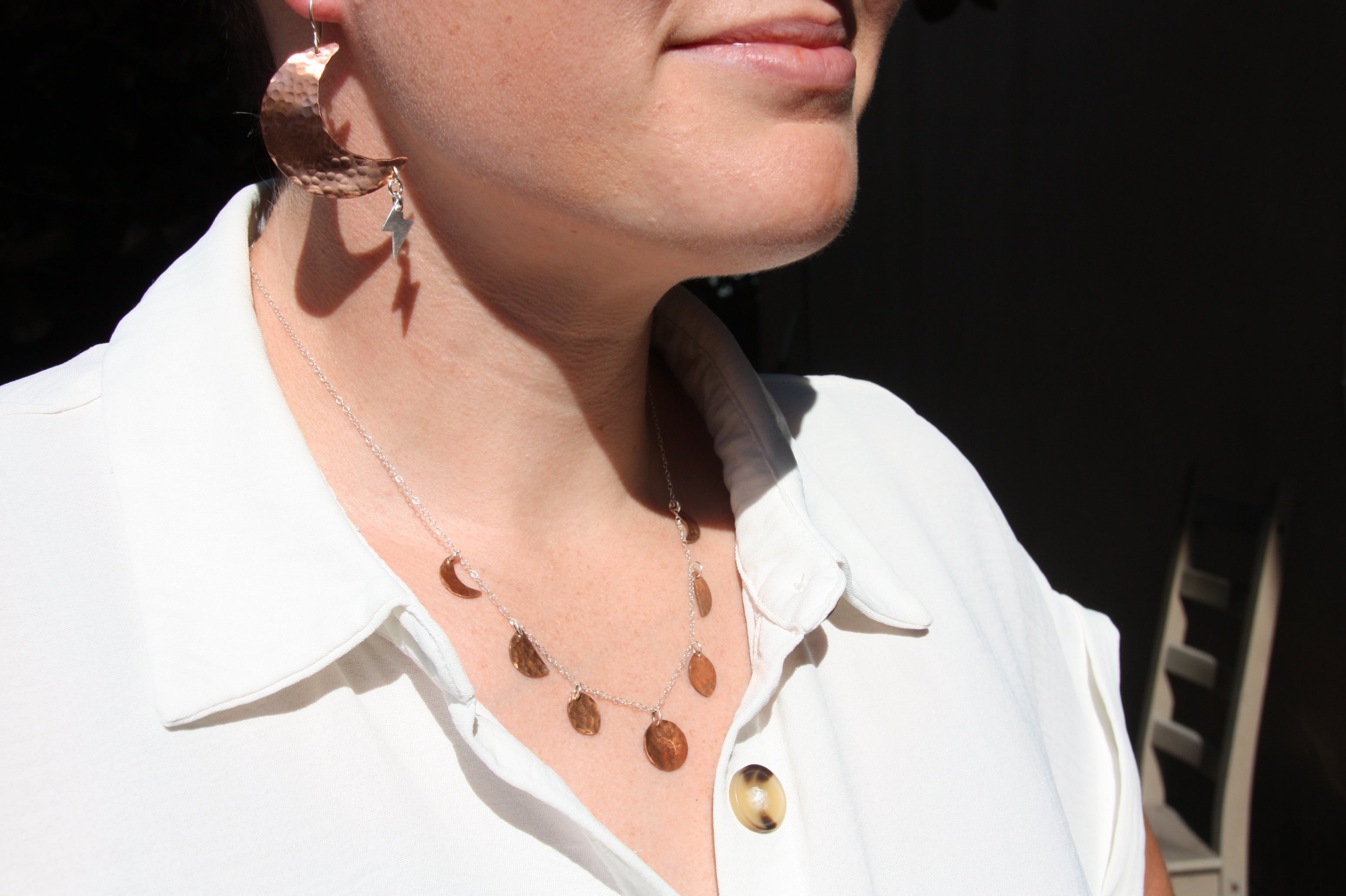 Phases of the Moon Choker Necklace-2