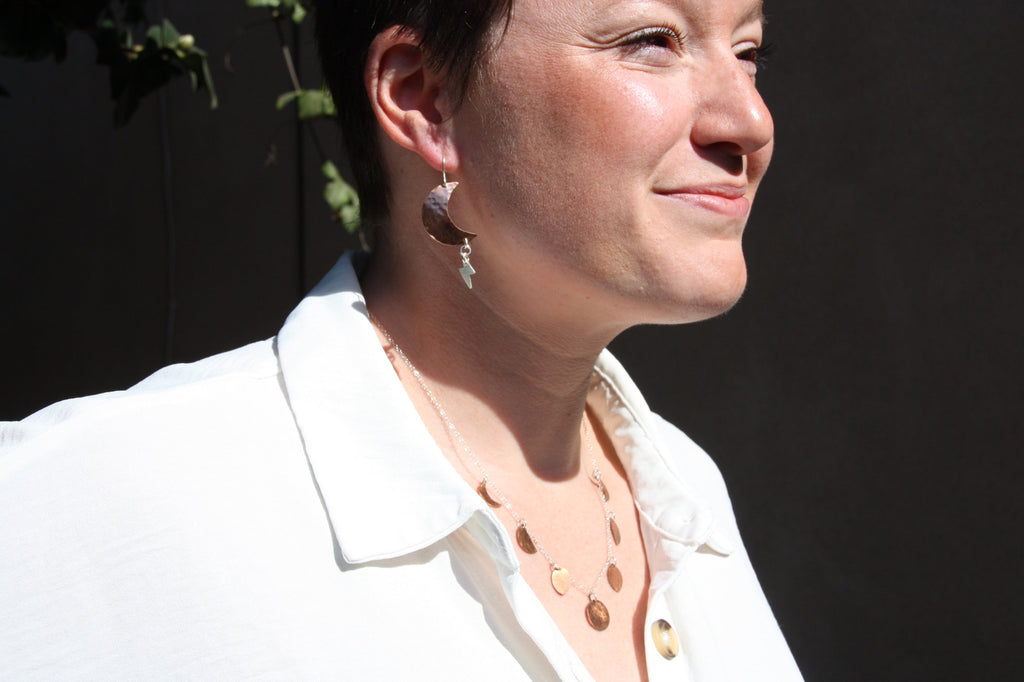 Phases of the Moon Choker Necklace-3