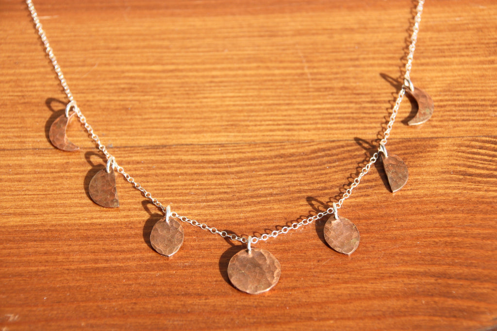 Phases of the Moon Choker Necklace-4