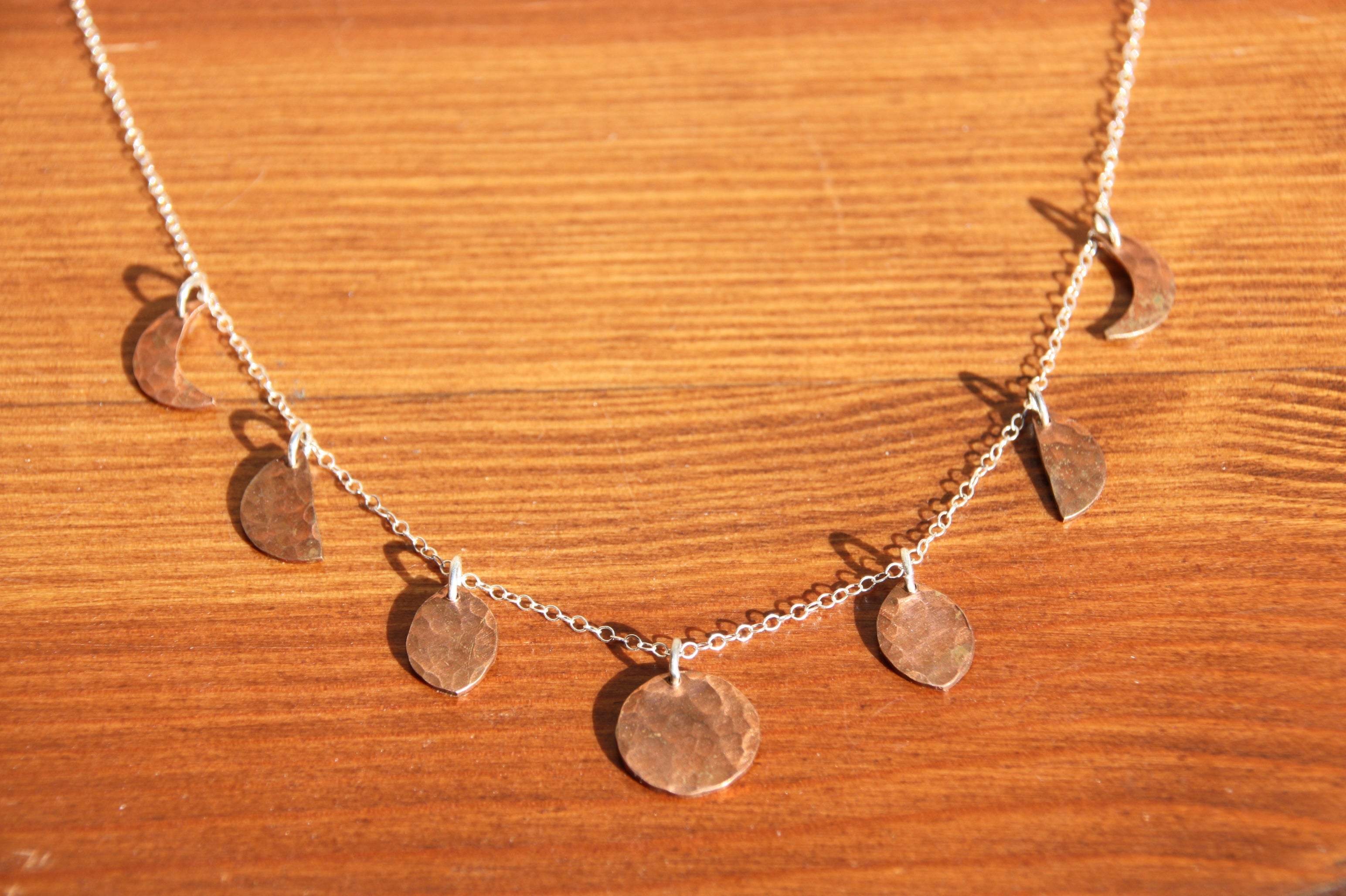 Phases of the Moon Choker Necklace-4