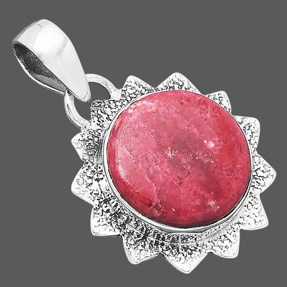 Natural Pink Thulite - Norway Pendant P-1205 SDP156559-2