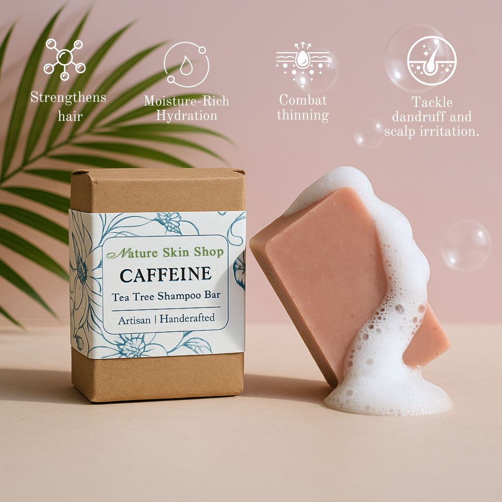 Caffeine Shampoo Bar with Tea Tree Oil – Growth & Scalp Care-1