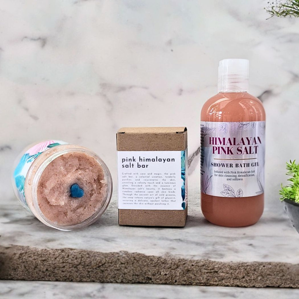 Pink Himalayan Salt and Shea Soap, Cold Process-4