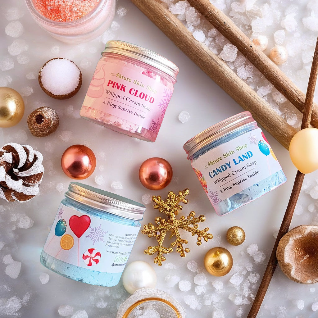 Pink Cloud Jewelry Whipped Soap, RING REVEAL inside!-3