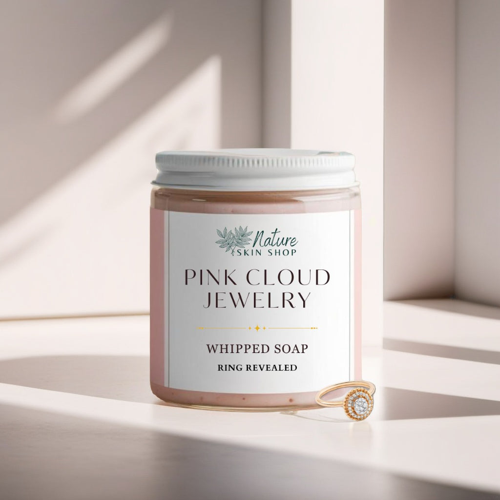Pink Cloud Jewelry Whipped Soap, RING REVEAL inside!-4