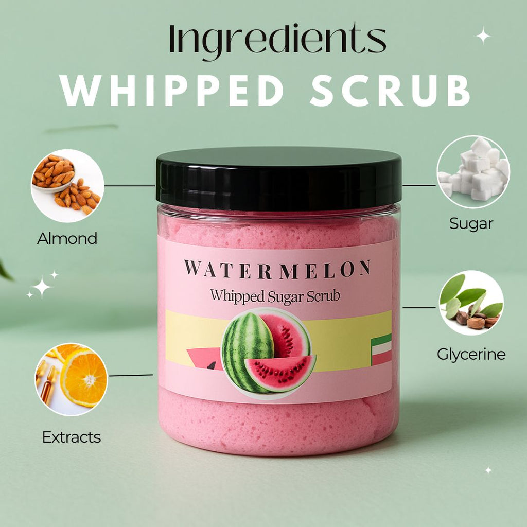 Juicy Watermelon Whipped Sugar Soap Scrub-2