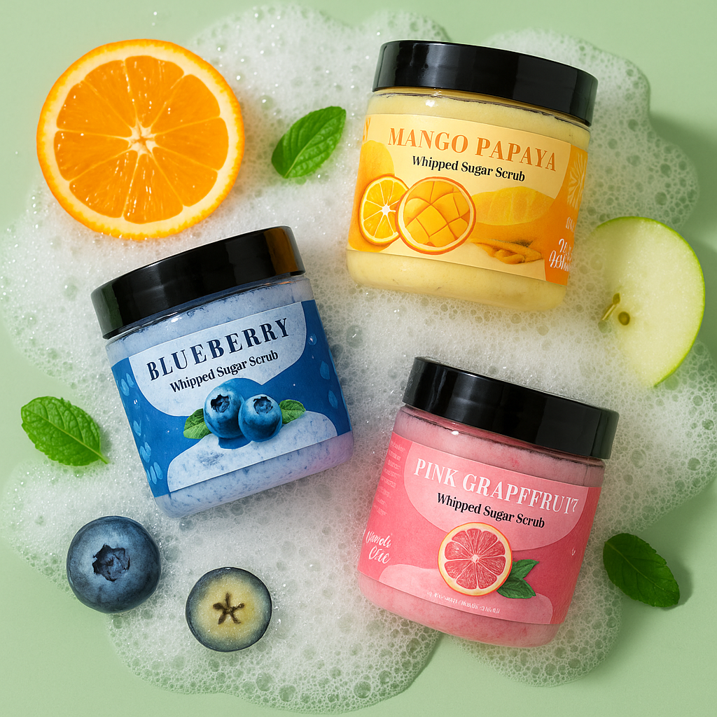 Juicy Watermelon Whipped Sugar Soap Scrub-4