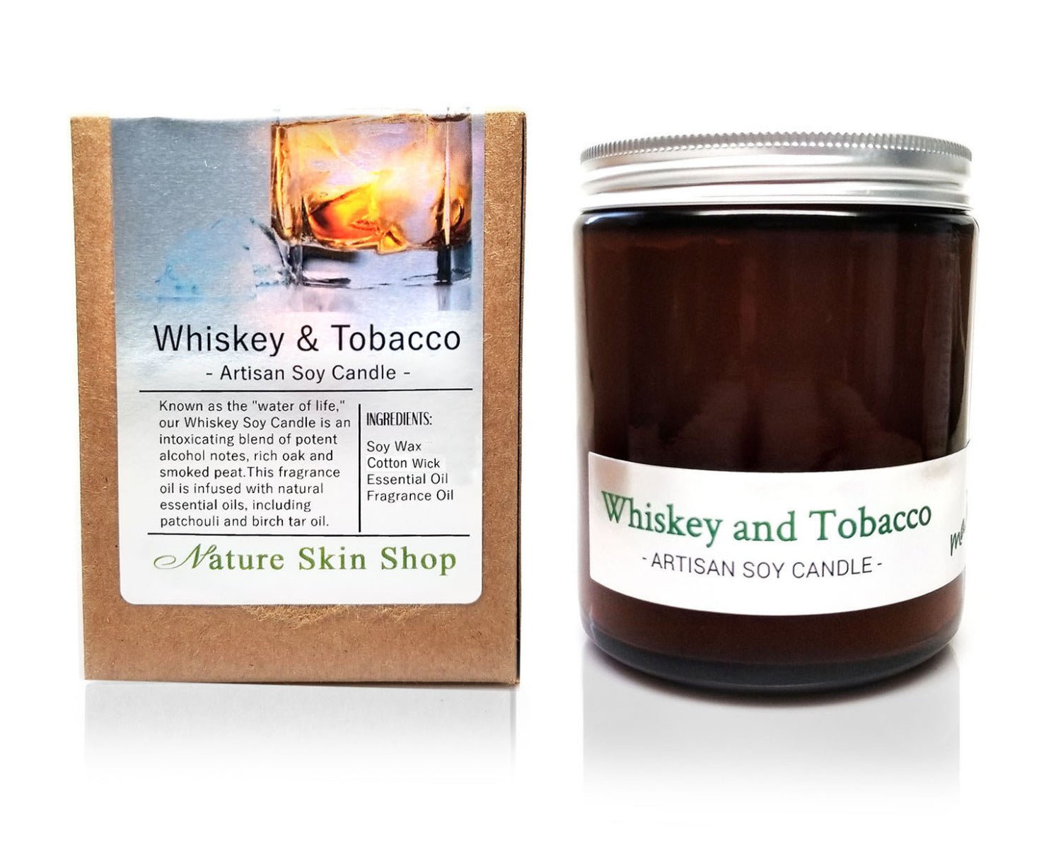 Whiskey & Tobacco Artisan Soy Candle-0